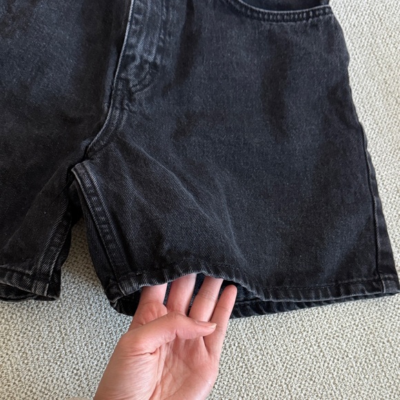 MNG MANGO Zaida Black Denim Shorts - Picture 2 of 7